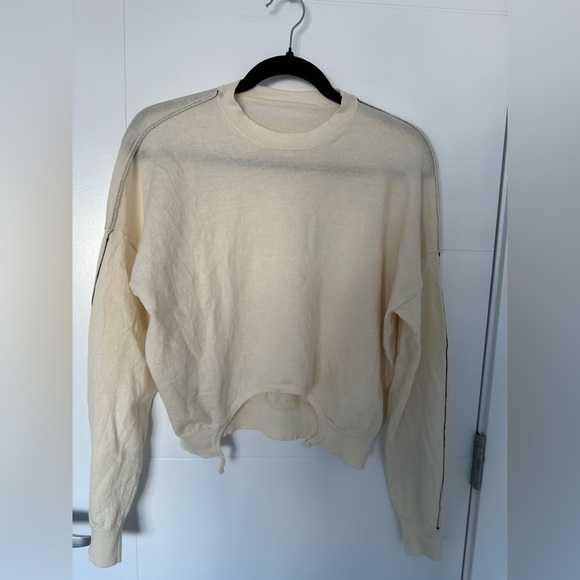 Céline Cream Wool Sweater Size M | Minimalist Luxury Knit | 100% Wool - Picture 6 of 15